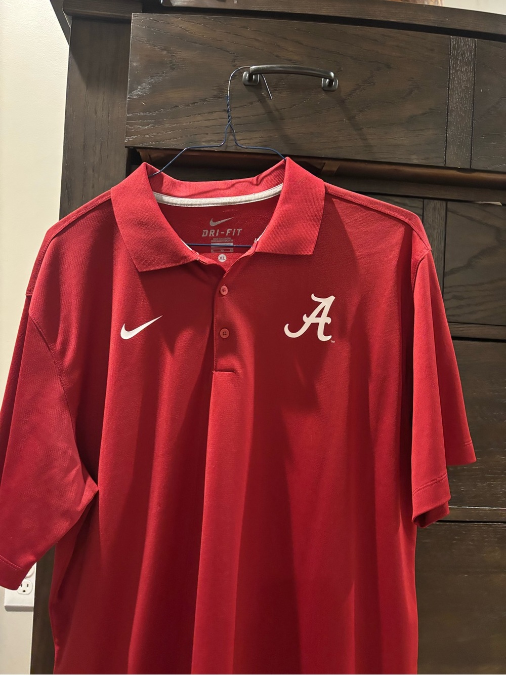 Nike Red Alabama 'A' Dri-FIT Polo